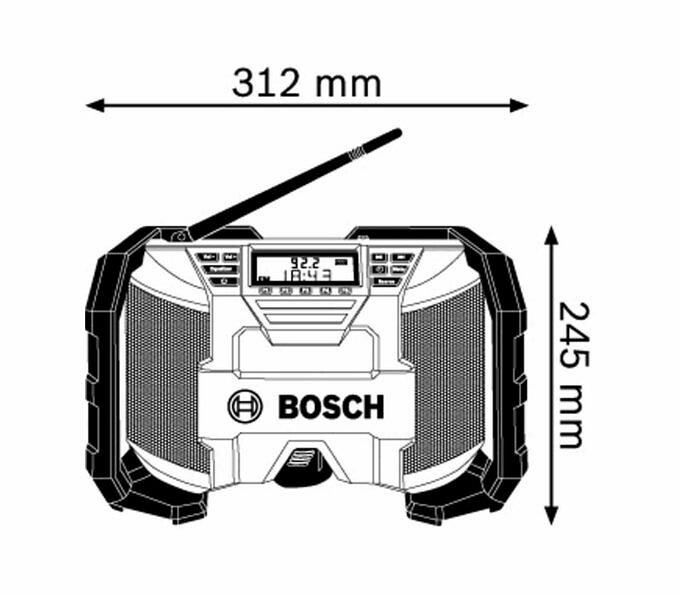 Bosch Présente PB120 12V Compact Radiod Tool Box Buzz